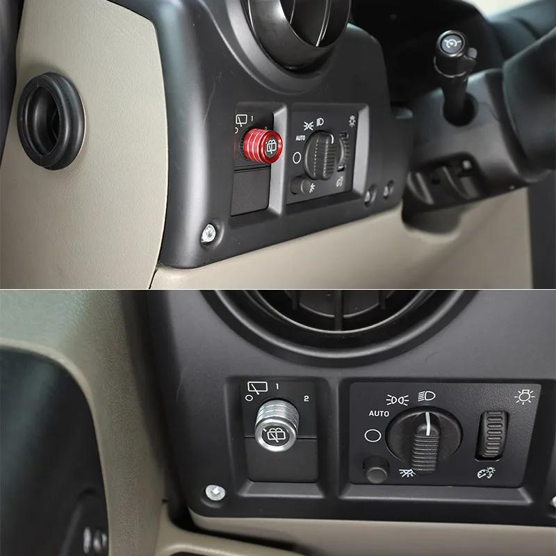Car Decoration Aluminum Alloy Adjusting Knob Cover for Hummer H2 2003-2007 Air Conditioning Air Outlet Car Accessories