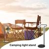 1 Set Camping Lantern Stand Height Adjustable Foldable Portable Heavy Duty Metal Outdoor Hiking Tent LED Light Pole Holder Hook Hanger Rack