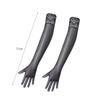 Thin Transparent Gloves 51CM Length Cosplay Gloves Sexy Stage Performance Gloves  Stage Shows