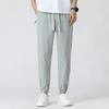2025 New Summer Ice Silk Pants Thin Section Quick-drying Sports Pants Men's Loose Casual Straight Leg Sweat Pants