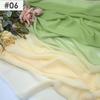 100D Chiffon Fabric Gradient Color Organza Tulle Fabric For Diy Ancient Style Hanfu Dress Stage Dance Costume  Drape Decor Craft