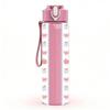 1PC Retro Heart Lace Seamless Pattern Print 750ml Color Plastic Sports Water Bottle Leakproof Flip Straw Lid Suitable for Sports Office Home Use