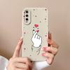 Чехол для Huawei P Smart 2021 Y5 Y6 Y7 Y9 Y9S Honor 20 Lite, задняя крышка, модный матовый противоударный мягкий силиконовый чехол с сердечком для Huawei, бампер