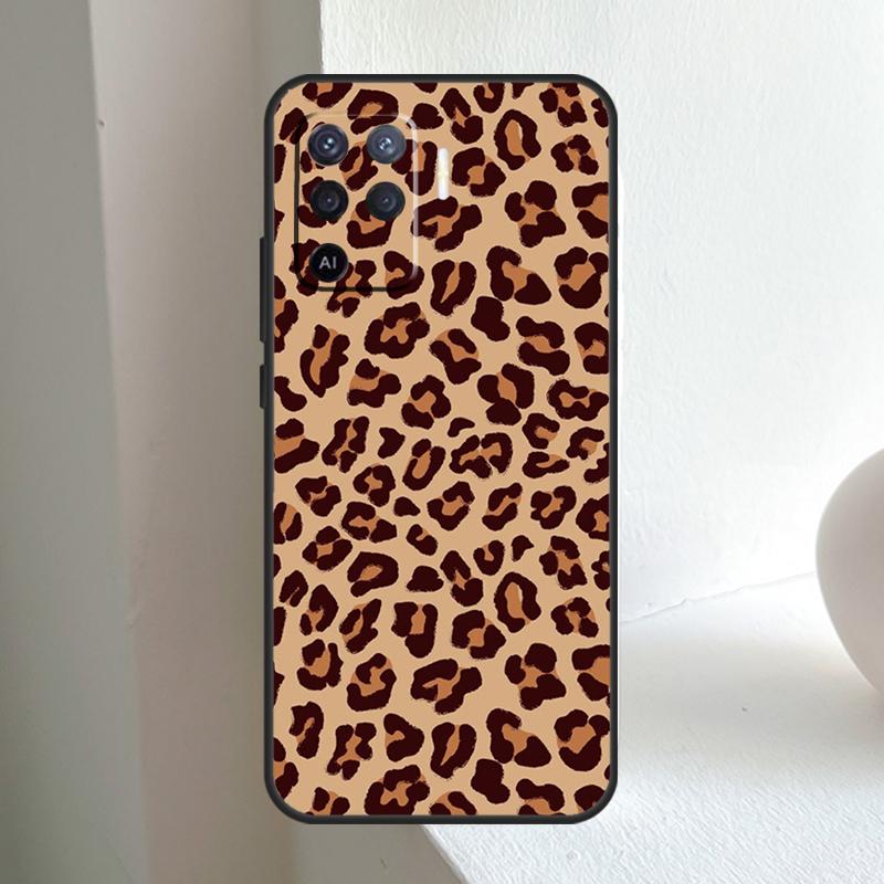 Роскошный леопардовый чехол для OPPO A80 A60 A40 A5 A6 Pro A15 A17 A57 A16 A76 A96 A18 A38 A58 A78 A98 A54 A74 A94