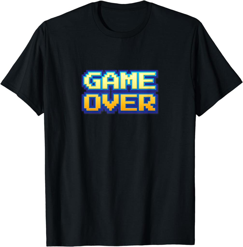 2025 новая модель Game Over Винтажная Ретро Видеоигра Аркада 80-е 90-е Футболка Винтажная Одежда s Футболки для Мужчин Графические Футболки Ropa Ho