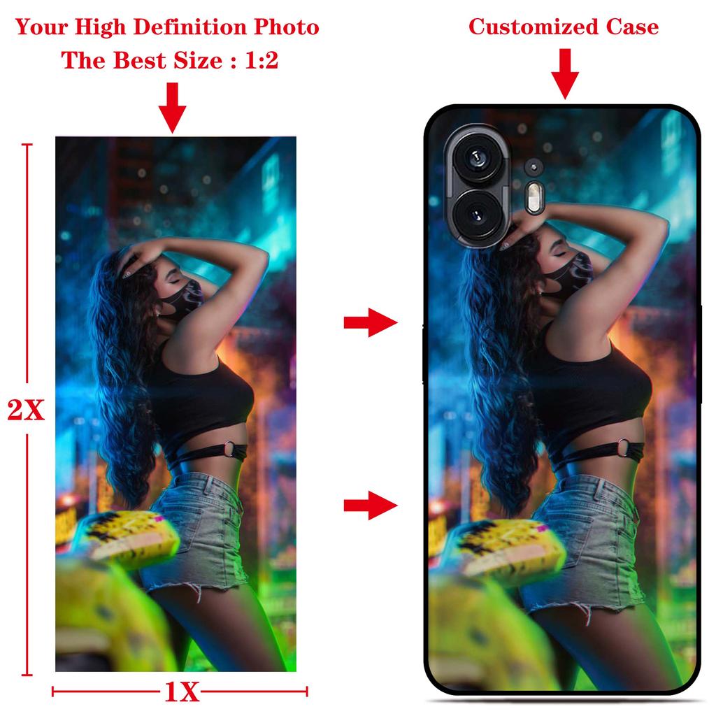 Personalized Custom Phone Case For Nothing Phone 2 Two Soft Silicone Back Skin Cover Funda Phone2 DIY Picture Painted