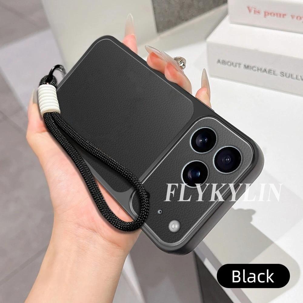 Кожаная поверхность с текстурой личи для Samsung A17 A27 A37 A57 A07 A16 A26 A36 A56 A06 Защитный чехол с подвесным ремешком