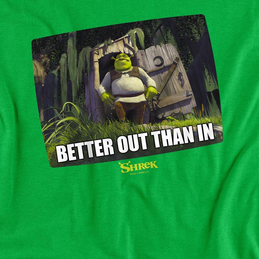 Shrek Mens Better Out Than In Meme T-Shirt