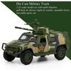 Масштаб 1/50, военный игрушечный грузовик, армейский бронированный боевой танк, внедорожник, тянуть армейские игрушки назад со светом и звуком