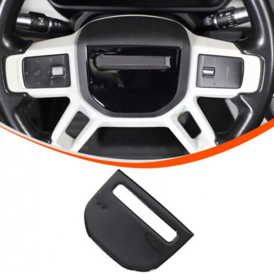 Glossy Black Steering wheel Trim Sticker For Land Rover Defender L663 20-24