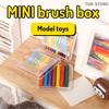 Miniature Watercolor Pencil Paint Box Lifelike Design Mini Paint Box Pretend Toys DIY Simulated Scene Model Play