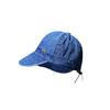 Retro denim bucket hat women's spring and summer show small face big brim sun hat big head circumference peaked hat tide