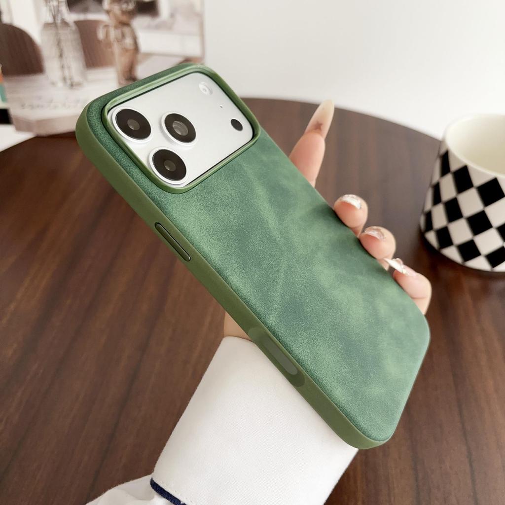 Кожаный чехол для телефона Apple iPhone 18 Pro Max и iPhone 17, замшевая отделка для 16 Pro