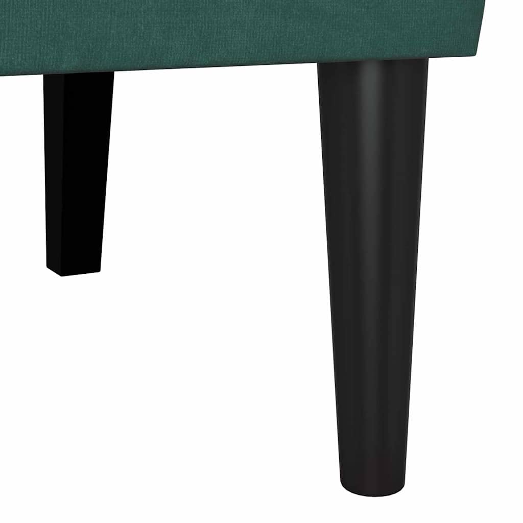 Chesterfield Bench Dark Green 112 x 65.5 x 75 cm Velvet