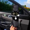 Милая черная кошка плюшевая накладка на ремень безопасности автомобиля Мягкая удобная очаровательный дизайн для любителей кошек Семейная поездка Декор салона автомобиля