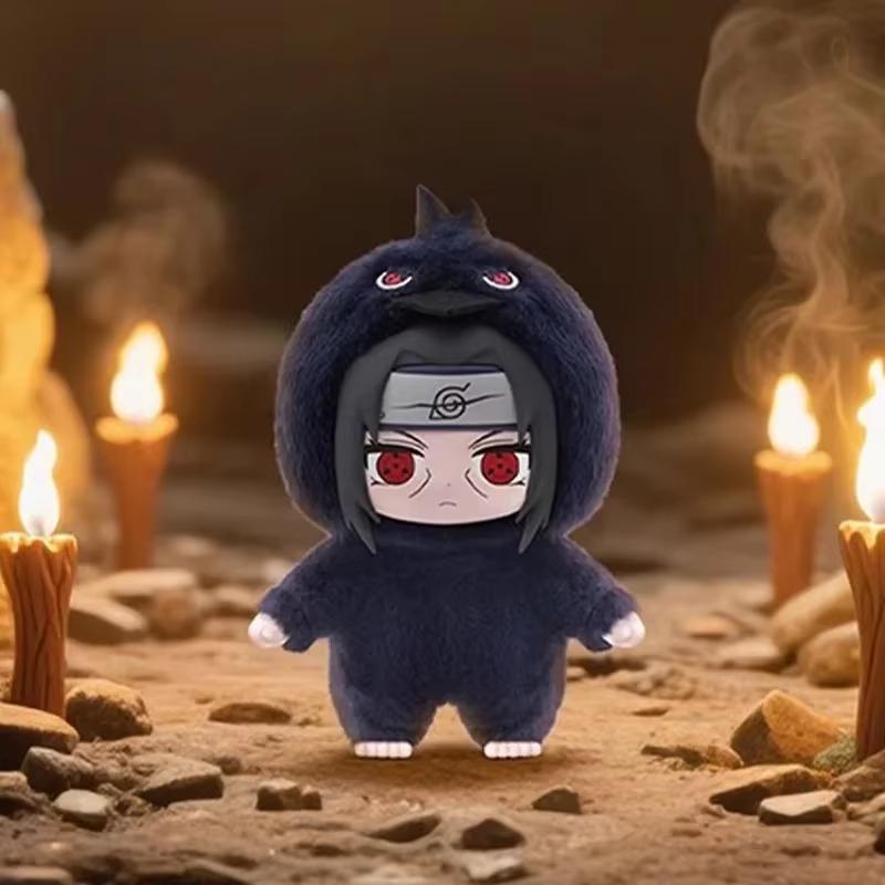 Toptoy Shippuden Beast Party Series Plush-Like Texture Vinyl Figure Blind Box Chibi Kakashi Sasuke Hinata Collectible