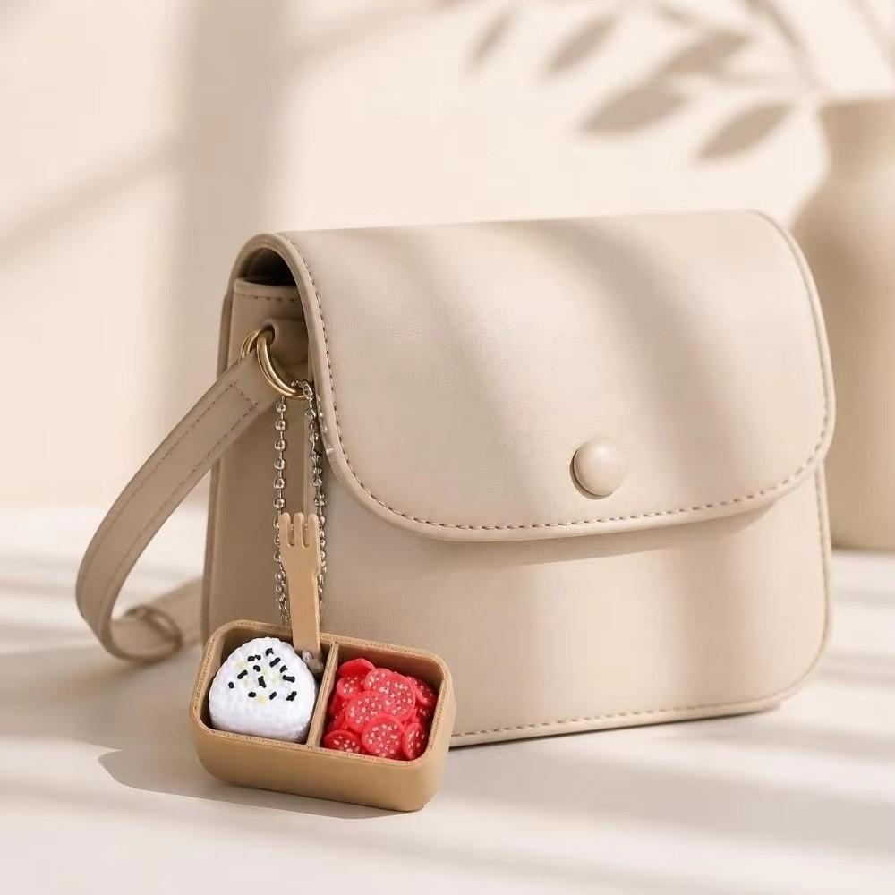 Imitation Sushi Fidget Keychain Novelty Simulation Food Keychain Lunch Box Decoration