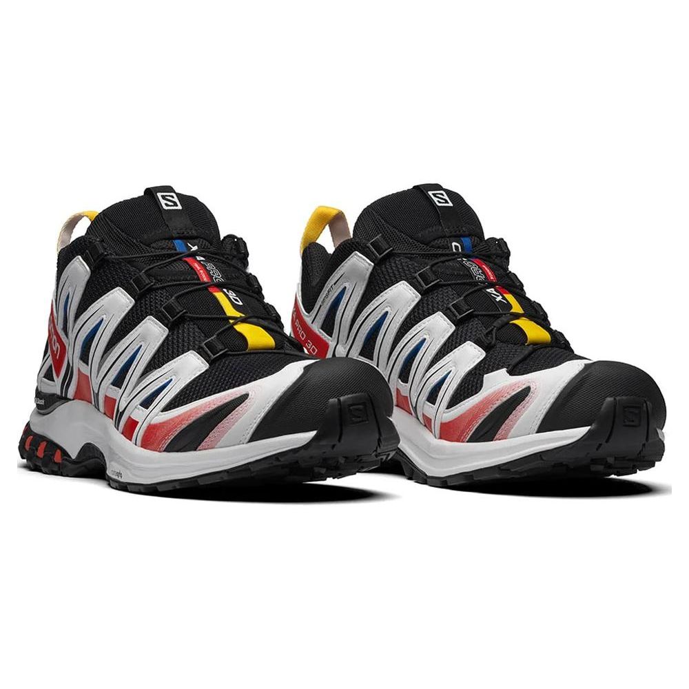 SALOMON XA Pro 3D Racing Outdoor Hiking Fabric Shock Absorption Non-Slip Wear-Resistant Low-Top Running Shoes Unisex Sneaker Black White Red 413430