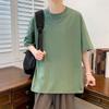 Summer Oversized T Shirt Men Women Unisex Korean 210G Cotton Short Sleeve Basic Tee Loose Tops Solid Color Hip Hop Y2K Tshirts