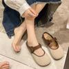 2025 Summer New French Retro Lightweight Simple Style Slippers Bag Head Wear Lazy Shoes Women