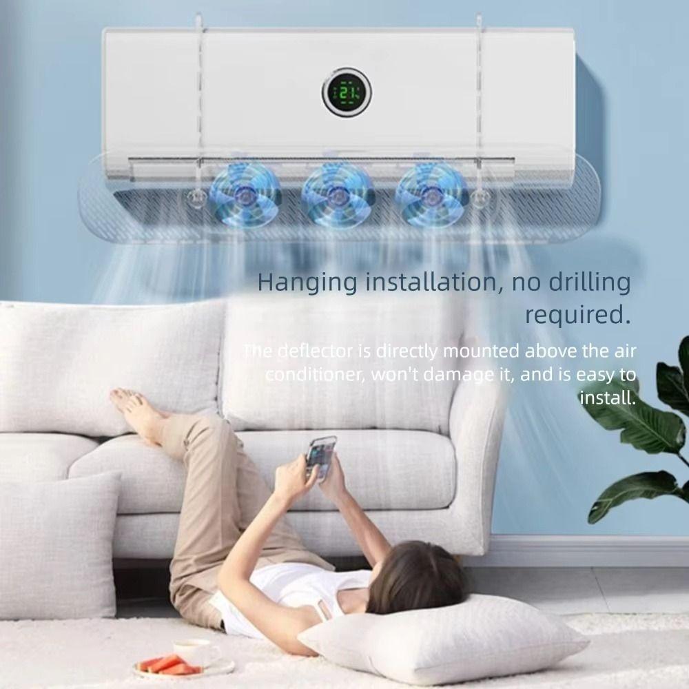 Expandable Air Conditioner Outlet Baffle Anti Direct Blowing Wind Direction Baffle for Home/Office