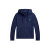 Polo Solid Full-Zip Cotton Hoodie Men Hoodies Dark-Blue MNPOKNI16823641-410
