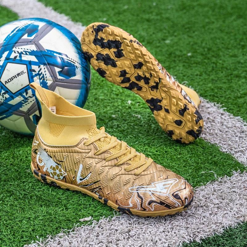 Новые мужские профессиональные унисекс футбольные бутсы FG Нескользящие Футбольные ботинки Открытый дропшиппинг Футзал Матч Тренировка Спортивные кроссовки