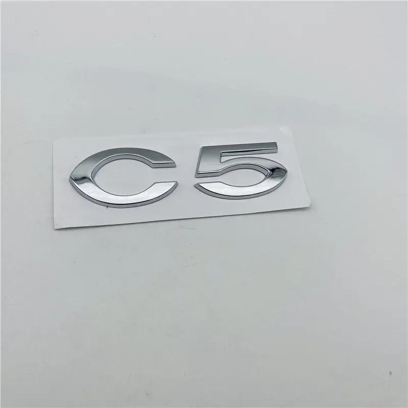 Tailgate Emblem Rear Boot Lid Logo Nameplate Sticker For C2 C4 C5 2.3 C3-XR C-elysee C-QUATRE