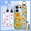 Flower Shockproof Phone Case For UMIDIGI G9 5G/Note9 5G Ring Silicone Fashion Design Dirt-resistant Anti-dust Kickstand