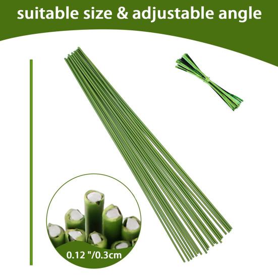20 шт. гибкие опоры для растений с одним стеблем металлические опоры для роста растений для орхидей пионов роз горшечных растений