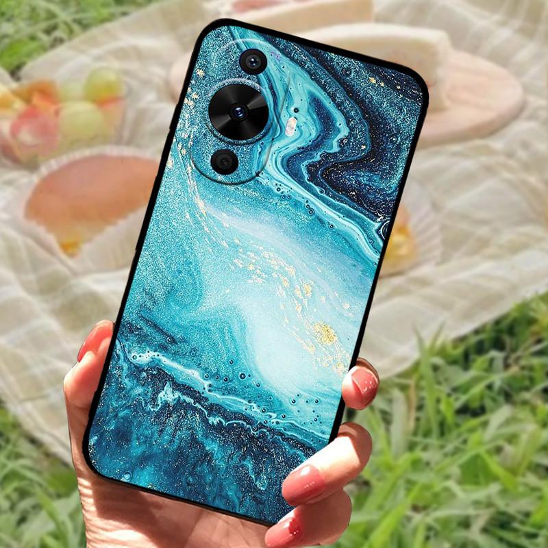 Для Huawei nova 12s Чехол Защитный Силиконовый Мягкий Черный Бампер Funda Coque для Huawei nova 12s Защитная Задняя Панель Телефона