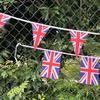 10m (32.8ft) 30 Flags UK British Flag String Flag Pennant Decoration Hanging Flag Pull Flag National Day Garden Decoration