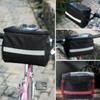 Sports Reflective Bike Pouch Bike Handlebar Bag Front Tube Basket Bicycle Bag Pannier
