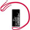 Silicone Case - PROSHOP - for Samsung S20 Ultra - Shockproof TPU - Red Lanyard - Transparent-Red
