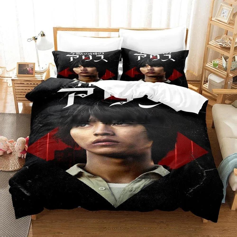 Comforter 3D Alice In Borderland Season 2 Bedding Set For Boys Bedroom Single Double Full Queen King Size