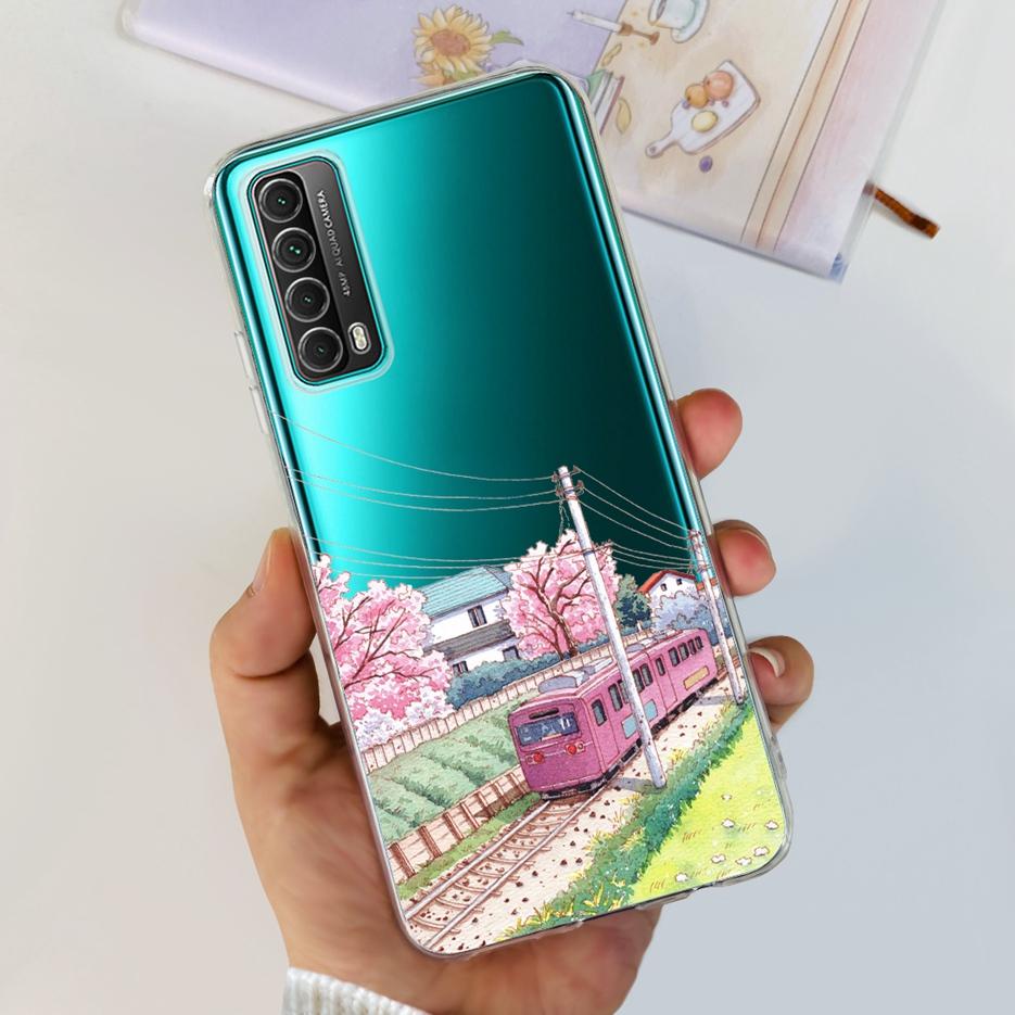 Для Huawei P Smart 2021 Чехол PPA-LX1 PPA-LX2 Новый Модный Расписной Чехол Мягкий ТПУ Чехол для Телефона Для Huawei Y7a Psmart 2021 Coque Capa