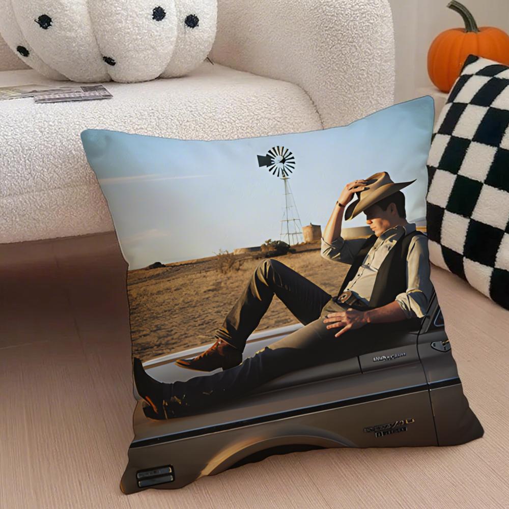 TTaylor Kitsch Cushion Cover Throw Pillow Cover Hidden Button Durable Polyester Chair Cushion
