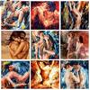 Sexy Couple Diamond Painting Love Cross Stitch Kit Abstract Patch Diamond Embroidery Mosaic Inlaid Handmade Decoration Gifts