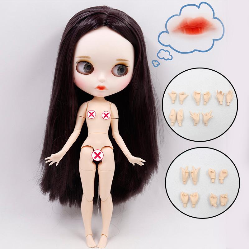 Кукла ICY DBS Blyth Нет. 4 изогнутые губы, матовое лицо на заказ с бровями, тело 1/6 bjd, аниме