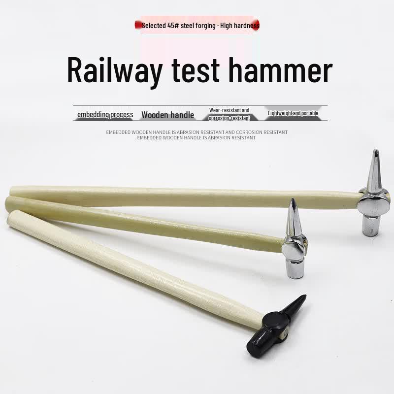 Railway Inspection Hammer with Wooden Handle