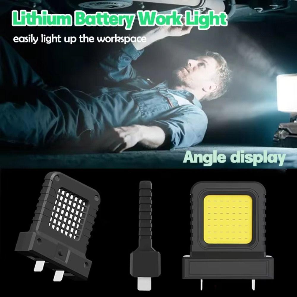 Power Tool Parts LED Work Light Universal Lithium Battery Lamp for Makita/Milwaukee/Dewalt/Bosch
