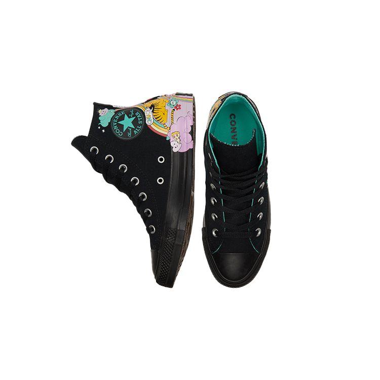 Converse Кеды Chuck Taylor All Star с высоким верхом из парусины, унисекс, черно-розовые 171271C