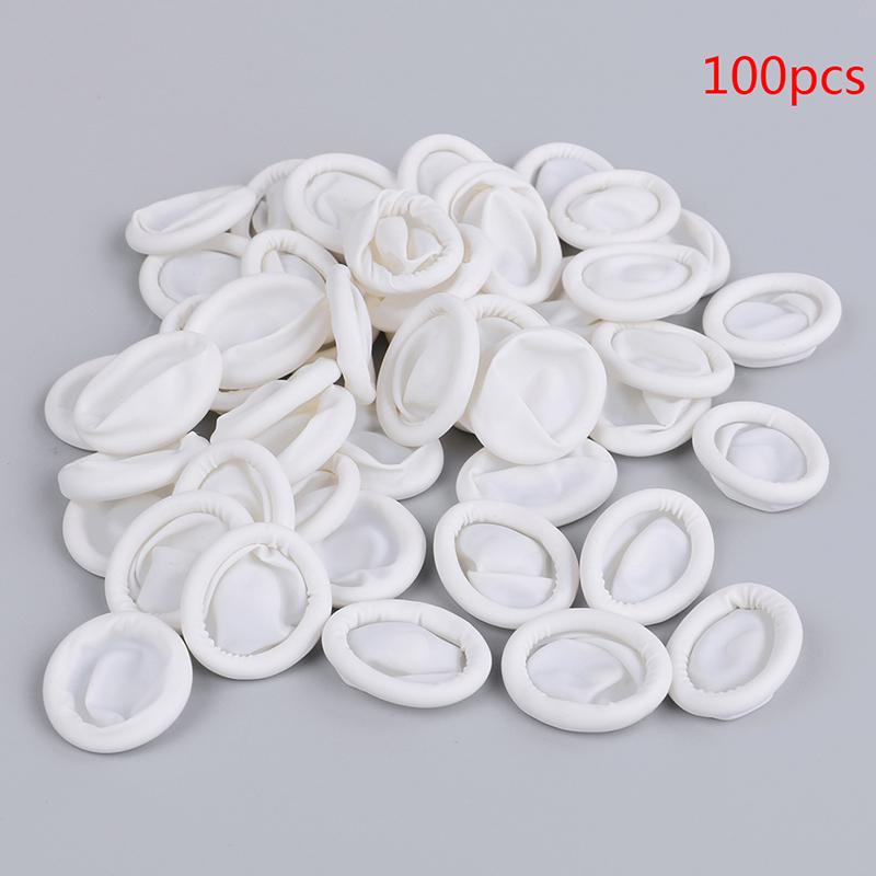 100Pcs/200Pcs Disposable Latex Rubber Finger Cots Sets Fingertips Protector Glove