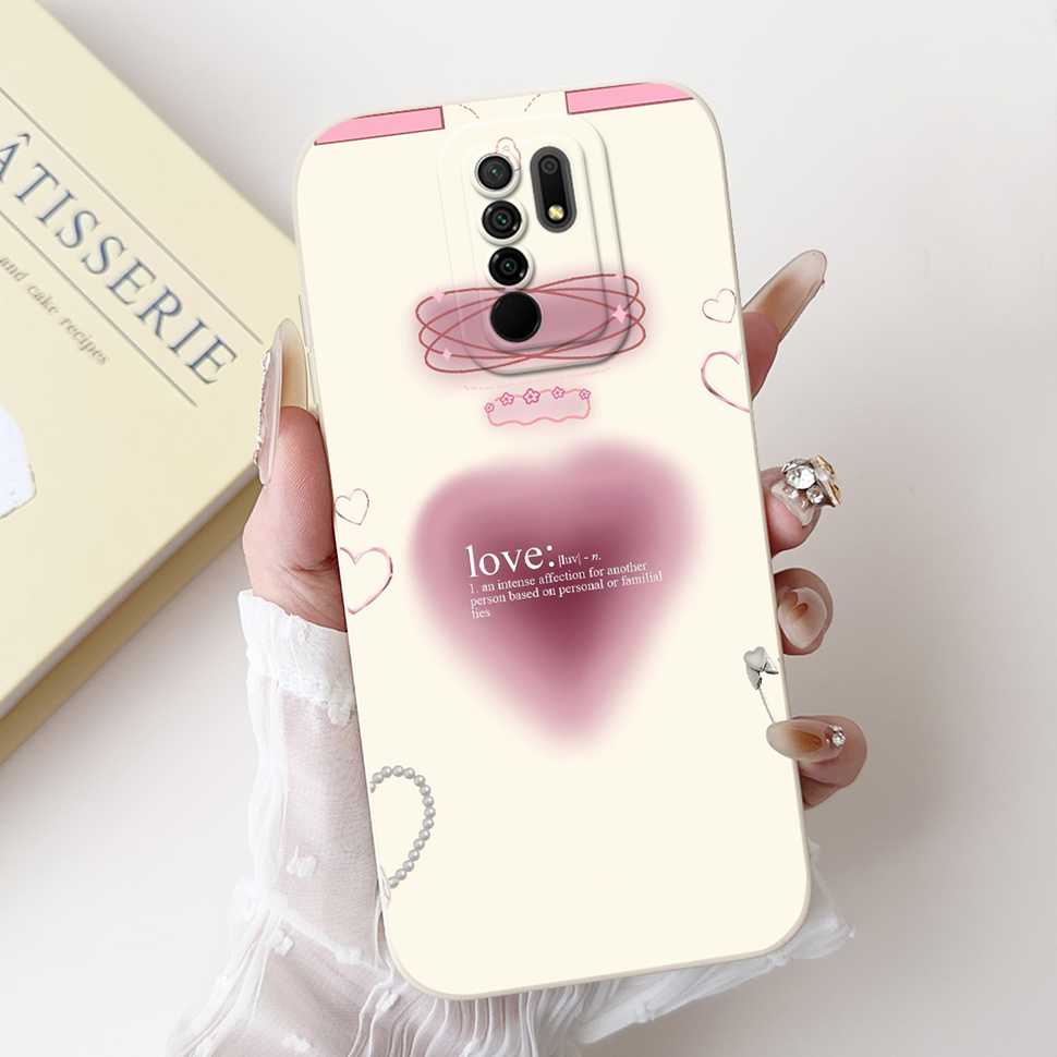 For Xiaomi Redmi 9 Case Cute Cartoon Rabbit Cat Soft Silicone Cover For Redmi 9 M2004J19AG M2004J19G Bumper Phone Case Funda