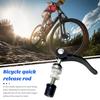 Black Bike Seat Clamp Rustproof Corrosion Resistant Reusable Quick Release Bike Seat Clamp Pipe Clamp Locking Screws