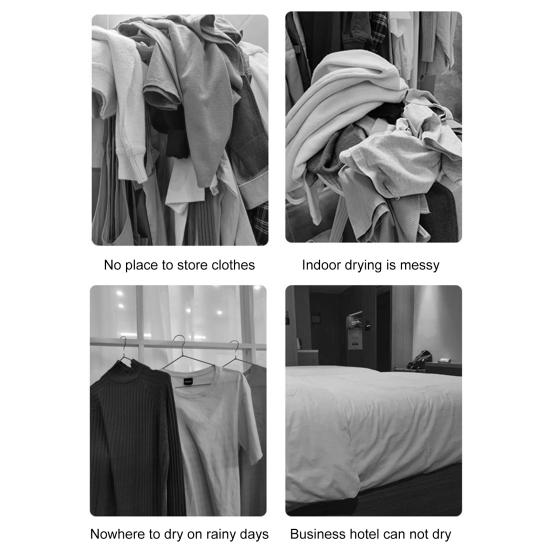 5 шт. складных вешалок для одежды Высокая прочность Сильная несущая способность Нелегко деформируется Портативный