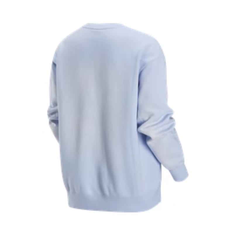 Jordan Solid Color Loose Fit Fleece Lined Round Neck Long Sleeve Sweatshirt Women's Light Purple FV7066-085