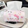 Масляная живопись Hello Kitty Автомобиль Шкатулка для салфеток - Милый мультяшный настольный держатель для дома и столовой