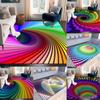 3D Красочный Принт Вихрь из Линий Большой Ковер Нескользящий Ковер для Гостиной Спальни Мягкий Коврик Домашний Декор Красивый
