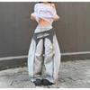 Women's 2025 Lace-Up Scimitar Parachute Pants - American Layered Hip-Hop Street Style for Spring & Autumn